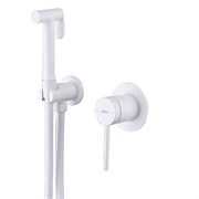 ABBER Смеситель Emotion AF8825W с гигиеническим душем, белый матовый AF8825W