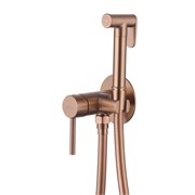 ABBER Смеситель Wasser Kreis AF8125MRG с гигиеническим душем, розовое золото матовое AF8125MRG