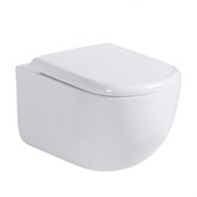 ABBER Унитаз Bequem AC1134T подвесной белый, безободковый, смыв торнадо AC1134T