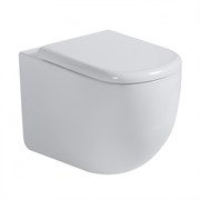 ABBER Унитаз Bequem AC1135T приставной белый, безободковый, смыв торнадо AC1135T