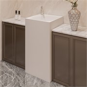 ABBER Раковина отдельностоящая Stein AS2555 белая матовая AS2555