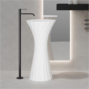 ABBER Раковина отдельностоящая Stein AS2554 белая матовая AS2554