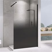 ABBER Immer Offen Душевая перегородка профиль - черный / стекло - тонированное ширина 120 см AG69121BD