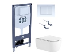 AQUATEK SET ЕВРОПА New-INS23-009 4в1 (рама INS-0000023 +крепление KKI-0000001 +кнопка KDI-0000009 +унитаз AQ1106L-00 с тонким сиденьем sc) SET ЕВРОПА New-INS23-009 4в1