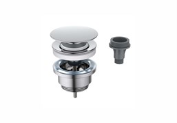 AQUATEK Сливной набор для раковины двухфункциональный (клик-клак/незапираемый) AQ6007CR