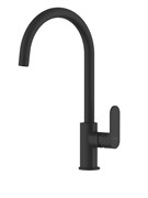 AQUATEK Alpha Смеситель для кухни (полукруглый излив), матовый черный AQ1982MB