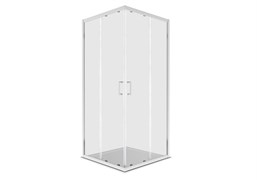AQUATEK Душевой уголок квадратный, двери раздвижные, 200x90x90 см, профиль хром, стекло прозрачное, закаленное AQ.KV.090.1CH