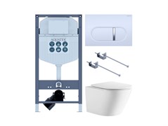 AQUATEK SET ЛИБЕРТИ-042/INS-23 (рама INS-0000023+крепёж KKI-0000001+клавиша KDI-0000042+унитаз ЛИБЕРТИ AQ1999T-00 с тонким сиденьем sc) SET AQUATEK ЛИБЕРТИ-042/INS-23