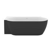 RAVAK Ванна FREEDOM Corner II TEC L 1750x860 пристенная ЧЕРНАЯ (слив-перелив - ЧЕРНЫЙ) CC91700000