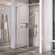 RAVAK Душевые двери раздвижные BLSDP2-110 профиль блестящий, прозрачное стекло Transparent X0PMD0C00Z1