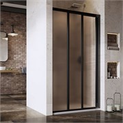 RAVAK Душевые двери раздвижные ASDP3-100 198 профиль черный, матовое стекло Grape 00VA03R2ZG