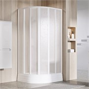 RAVAK Supernova Душевой уголок четверть круга размер 90x90 см двери раздвижные, профиль - белый / стекло - полистирол 3207O10211