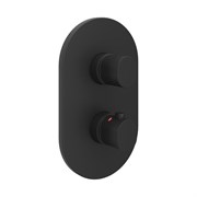 RAVAK Смеситель скрытого монтажа CR II 063.20BL.O2 ЧЕРНЫЙ (2 вывода) + нужен RB 071.50 (X070074) X070467