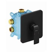 RAVAK Смеситель настенный без переключателя FL 066.20 для R-box черный X070180