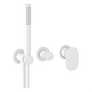 RAVAK Смеситель скрытого монтажа SG 065.10WHM.O2+S БЕЛЫЙ МАТОВЫЙ (2 вывода) X070575