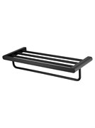WONZON &amp; WOGHAND Полотенцедержатель с полкой CARBON, Черный (WW-7781) WW-7781