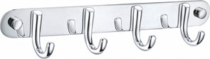 WONZON &amp; WOGHAND Вешалка с 4 крючками для ванной , Хром (WW-9384-4) WW-9384-4