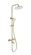 WONZON &amp; WOGHAND Душевая система с термостатом CAPSULE, Брашированное золото (WW-B3031-A1-BG) WW-B3031-A1-BG