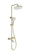 WONZON &amp; WOGHAND Душевая система с термостатом CAPSULE, Брашированное золото (WW-B3031-A2-BG) WW-B3031-A2-BG