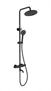 WONZON &amp; WOGHAND Душевая система с термостатом CAPSULE, Черный матовый (WW-B3031-A3-MB) WW-B3031-A3-MB