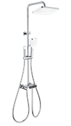 WONZON &amp; WOGHAND Душевая система с термостатом MUSE Corno, Хром (WW-B3112-CR) WW-B3112-CR