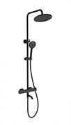 WONZON &amp; WOGHAND Душевая система с термостатом STAY 1, Черный матовый (WW-B3051-A1-MB) WW-B3051-A1-MB