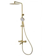 WONZON &amp; WOGHAND Душевая система с термостатом STICK, Брашированное золото (WW-88739903-BG) WW-88739903-BG