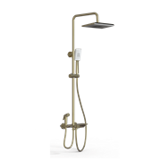 WONZON &amp; WOGHAND Душевая система с термостатом , Брашированное золото (WW-B3310-BG) WW-B3310-BG