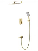 WONZON &amp; WOGHAND Душевая система встраиваемая EDGE, Брашированное золото (WW-88939003-BG) WW-88939003-BG