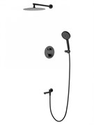 WONZON &amp; WOGHAND Душевая система с термостатом встраиваемая STICK, Черный матовый (WW-88929010-MB) WW-88929010-MB