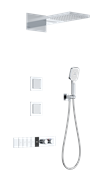 WONZON &amp; WOGHAND Душевая система с термостатом встраиваемая , Хром (WW-D4538-A-CR) WW-D4538-A-CR