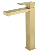 WONZON &amp; WOGHAND Смеситель для раковины высокий CUBE, Брашированное золото (WW-88239016-BG) WW-88239016-BG