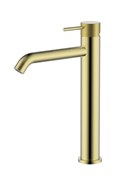 WONZON &amp; WOGHAND Смеситель для раковины высокий ONYX, Брашированное золото (WW-816026-BG) WW-816026-BG