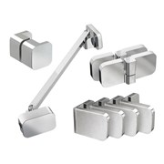 RAVAK BRILLIANT B SET BSD3 Комплект: Петли и крепеж c коротким держателем (правый вариант),  для дверей BSD3-R 120 B SET BSD3-120-R