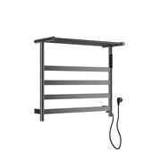 WONZON &amp; WOGHAND Полотенцесушитель электрический с полкой ESSEN, Темный графит (WW-A402-GM) WW-A402-GM