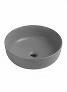 WONZON &amp; WOGHAND Накладная раковина круглая ERIE, серый матовый (WW-RN4076-MG) WW-RN4076-MG