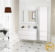 SANVIT ТЕМА Тумба подвесная для ванной комнаты с раковиной, 2 выдвижнных ящика ktema090