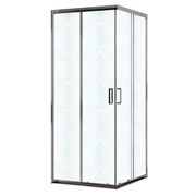 AZARIO Душевое ограждение Париж 900х900х1950 стекло &amp;quot;Шиншилла&amp;quot; 5 мм, профиль хром (AZ-R06-90-CH-CHC) AZ-R06-90-CH-CHC
