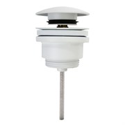 AZARIO Донный клапан для раковины, CLICK-CLACK, 1 1/4, латунь, белый (AZ-105-WHI-Н) AZ-105-WHI-Н