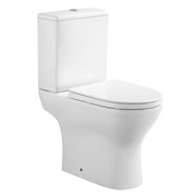 AZARIO Унитаз-компакт Мист 385х610х800 безободковый, система смыва &amp;quot;Скрытое Торнадо&amp;quot;, с быстросъемным сиденьем &amp;quot;Микролифт&amp;quot; (AZ-45T) AZ-45T