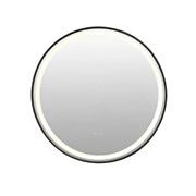 AZARIO Зеркало с подсветкой в ванную Брэд 600х600х30 АZ-LED012225 цвет черный матовый АZ-LED012225