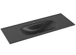 CERAMICA NOVA Раковина накладная мебельная Сабо (Sabo) CN13004MB 121x46,5x18,5 черный матовый CN13004MB