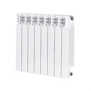 AZARIO Радиатор биметаллический BM500/100 8 секций, белый (BM500/100/8) BM500/100/8