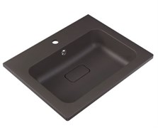 STYLE LINE Умывальник СОУЛ 600*480 кварц, серый шелк СС-00002644