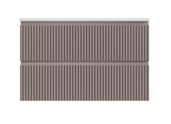 STYLE LINE Тумба подвесная "Марокко 90" ЭМАЛЬ СОУЛ/ЛАЙН 2 ящика PLUS туап темный ЛС-00002486