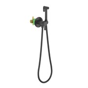 TIMO Смеситель встроенный с гигиеническим душем Caisa черный (9038/03SM) 9038/03SM