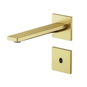 TIMO Смеситель для раковины встроенный, сенсорный Caisa золото матовое (9073/17SM) 9073/17SM