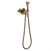 TIMO Смеситель встроенный с гигиеническим душем Saona бронза шлифованная (2338/15SM) 2338/15SM