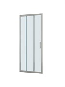 BELBAGNO Uno-195 Душевая дверь в нишу ширина 120 см, двери раздвижные, профиль - сатин / стекло - прозрачное UNO-195-BF-3-120-C-IN