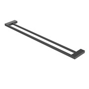 CEZARES SLIDER-THD-80-NOP Полотенцедержатель двойной 80 см, исполнение черный матовый SLIDER-THD-80-NOP